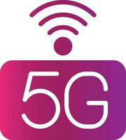 5g réseau Créatif icône conception vecteur