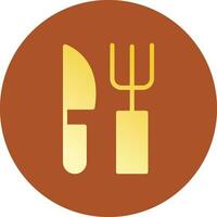 fourchette et couteau Créatif icône conception vecteur