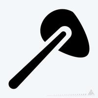 icône vecteur de réflexe - style glyphe