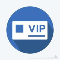 graphique vectoriel de carte vip - style plat