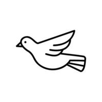 Pigeon ou Colombe icône pour oiseau vecteur
