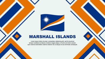 Marshall îles drapeau abstrait Contexte conception modèle. Marshall îles indépendance journée bannière fond d'écran vecteur illustration. Marshall îles drapeau