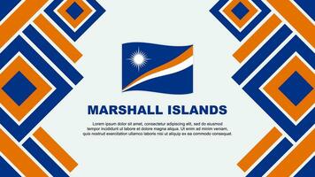 Marshall îles drapeau abstrait Contexte conception modèle. Marshall îles indépendance journée bannière fond d'écran vecteur illustration. Marshall îles