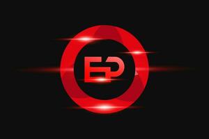 eo rouge logo conception. vecteur logo conception pour entreprise.