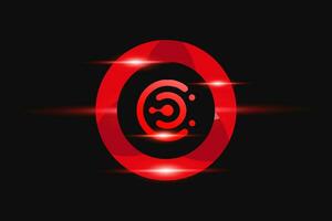 eo rouge logo conception. vecteur logo conception pour entreprise.