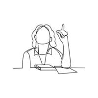 illustration vectorielle de femme d'affaires vecteur