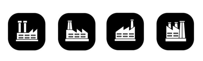 usine icône dans plat. une usine icône conception. Stock vecteur. vecteur