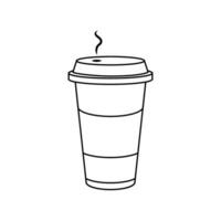 café icône vecteur. chaud boisson illustration signe. thé symbole ou logo. vecteur