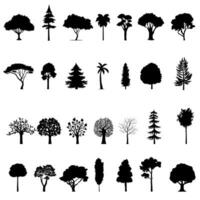 arbre icône vecteur ensemble. la nature illustration signe collection. vert symbole.