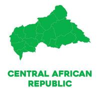 détaillé central africain république carte vecteur