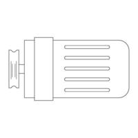 électrique dynamo icône vecteur