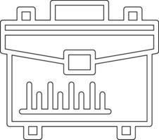 icône de vecteur de portefeuille d'affaires