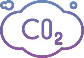 icône de vecteur de co2