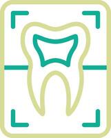 dent radiographie vecteur icône