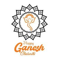 content ganesh chaturthi Festival souhaitant carte vecteur