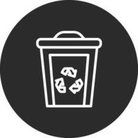 éco poubelle poubelle vecteur icône