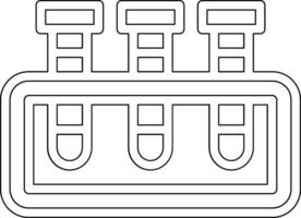 icône de vecteur de tubes à essai