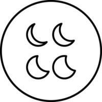 phase de lune vecteur icône