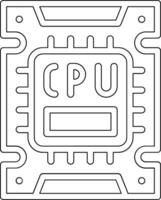 icône de vecteur de processeur