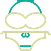 femmes maillot de bain vecteur icône