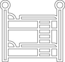 icône de vecteur de lit superposé