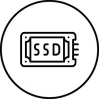 icône de vecteur ssd