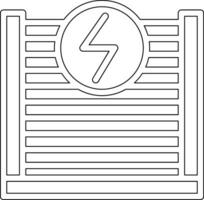 électrique clôture vecteur icône
