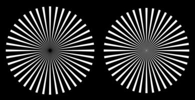 rayons, élément de poutres. sunburst, forme d'étoile sur blanc. géométrique circulaire. forme géométrique circulaire abstraite. illustration - vecteur