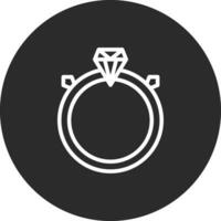 icône de vecteur de bague de mariage