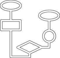 icône de vecteur d'organigramme