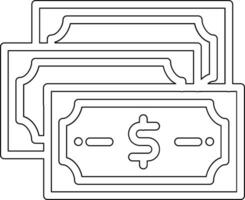 icône de vecteur de devise dollar