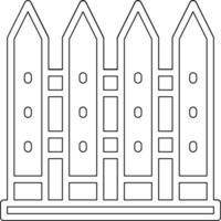 icône de vecteur de clôture