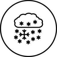 lourd neige vecteur icône