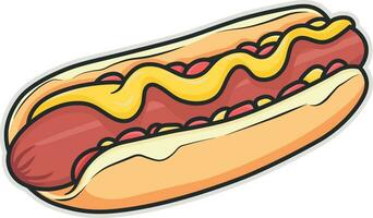 illustration vectorielle de hot-dog vecteur
