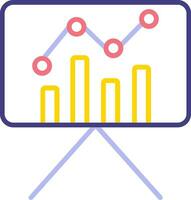 Statistiques présentation vecteur icône