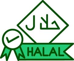 icône de vecteur halal