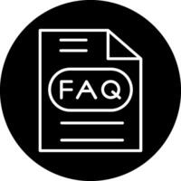 icône de vecteur de FAQ