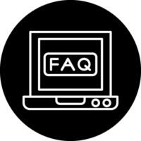 icône de vecteur de FAQ