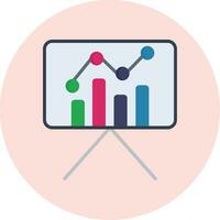 Statistiques présentation vecteur icône