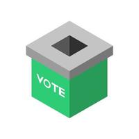 vote isométrique sur fond blanc vecteur