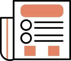icône de vecteur de journal
