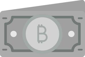 bitcoin gris échelle icône vecteur