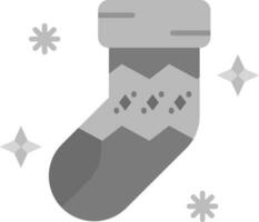 chaussette gris échelle icône vecteur