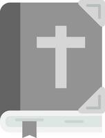 Bible gris échelle icône vecteur