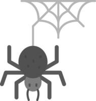 araignée gris échelle icône vecteur