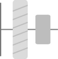 verticale alignement gris échelle icône vecteur