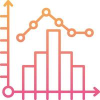 icône de vecteur d'histogramme