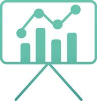 Statistiques présentation vecteur icône