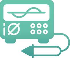 icône de vecteur d'oscilloscope