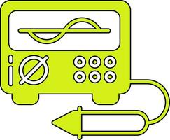 icône de vecteur d'oscilloscope